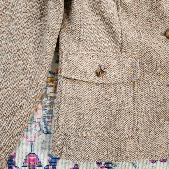 L.L. Bean, Womens Brown Tweed Lined Soft Warm Tailor Fit Blazer Jacket, s… - Picture 6 of 16